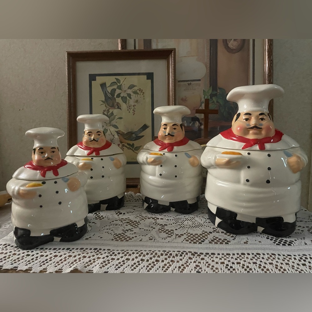 Chef Cookie Jar Set